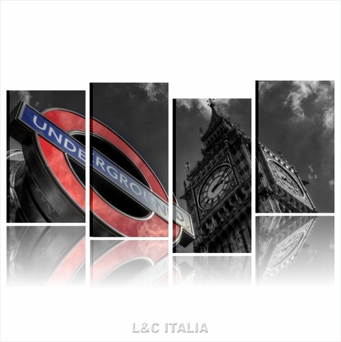 Londra quadro moderno bianco - -,