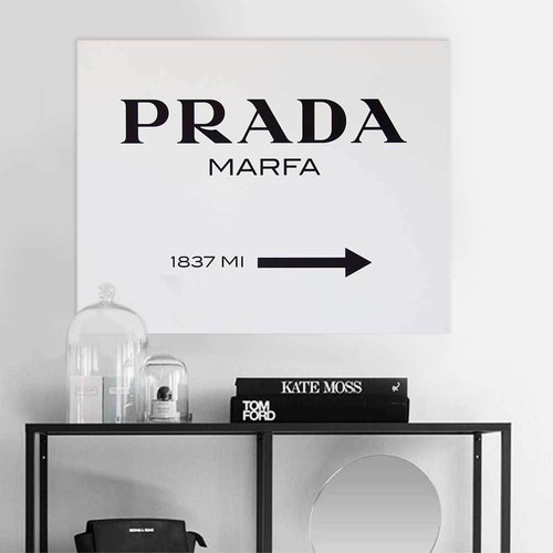 Quadro tela prada marfa - tela,