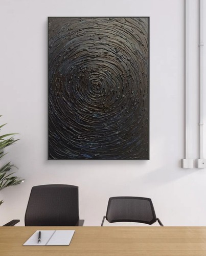 Quadro moderno dipinto mano - quadro,