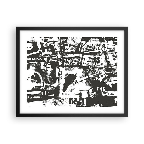 Poster 50x40cm bianco e - in,
