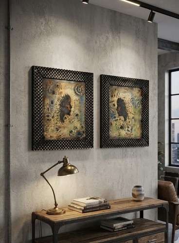 Coppia quadri moderni - coppia,