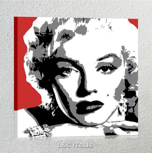 Marilyn quadro 50x50 stampa - 50x50, su