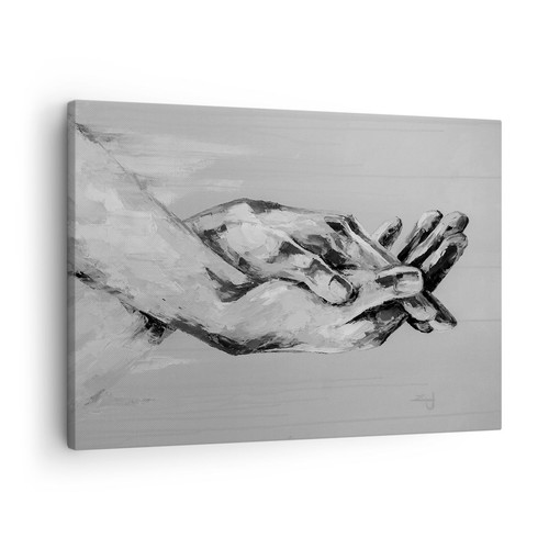 Quadro tela 70x50cm scritto - su,